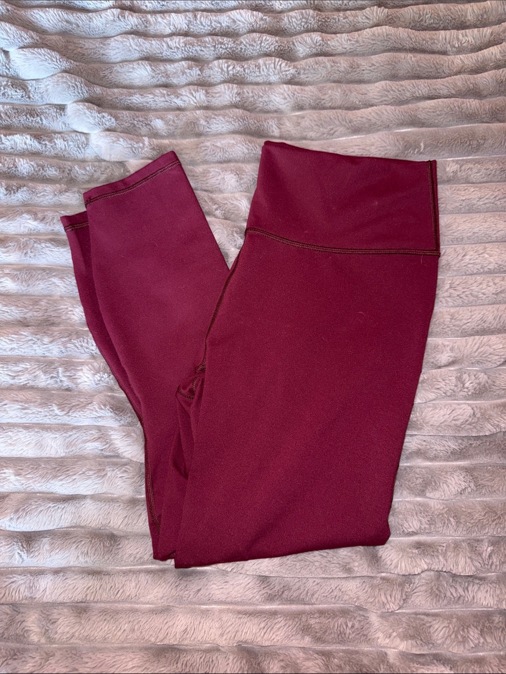 Fabletics Maroon High-Waist Leggings